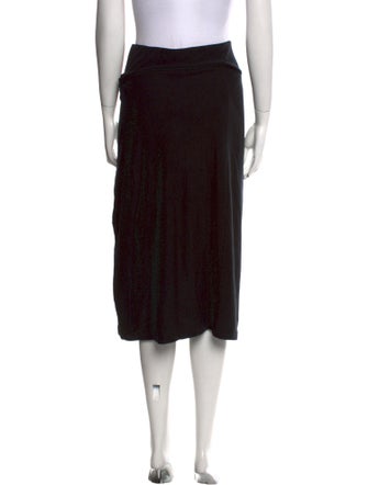 Vince Pleated Accents Knee-Length Skirt