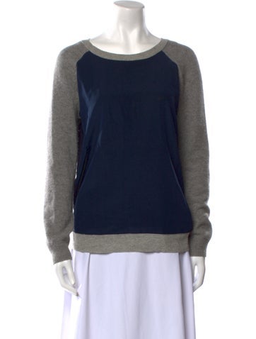 Vince Knitwear Silk Colorblock Pattern Sweater S