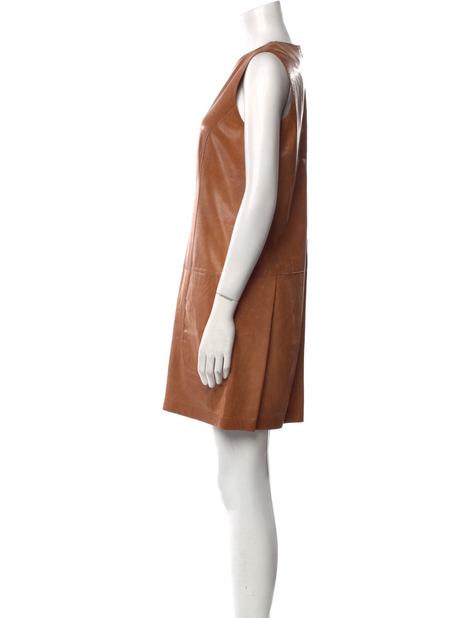 Vince Leather Mini Dress - Brown Dresses, Clothing - WVN296803 | The RealReal Vince Leather Mini Dress - Brown Dresses, Clothing - WVN296803 | The RealReal