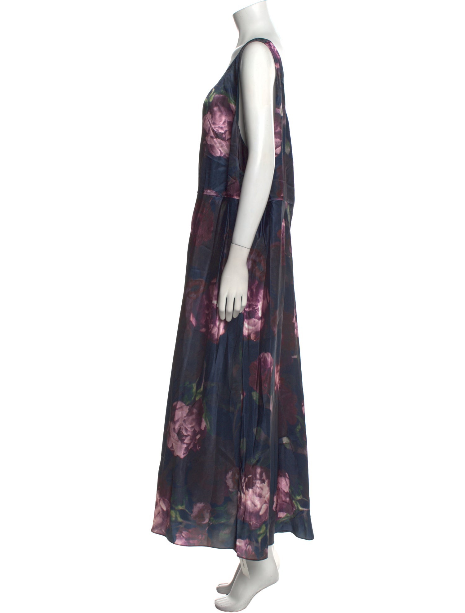 Vince Floral Print Long Dress w/ Tags