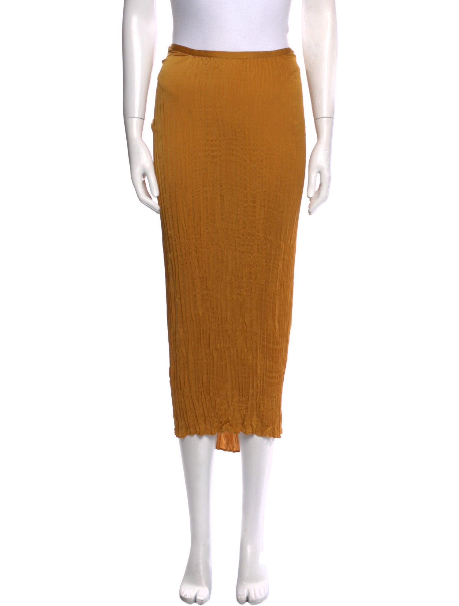 Vince Pleated Accents Midi Length Skirt