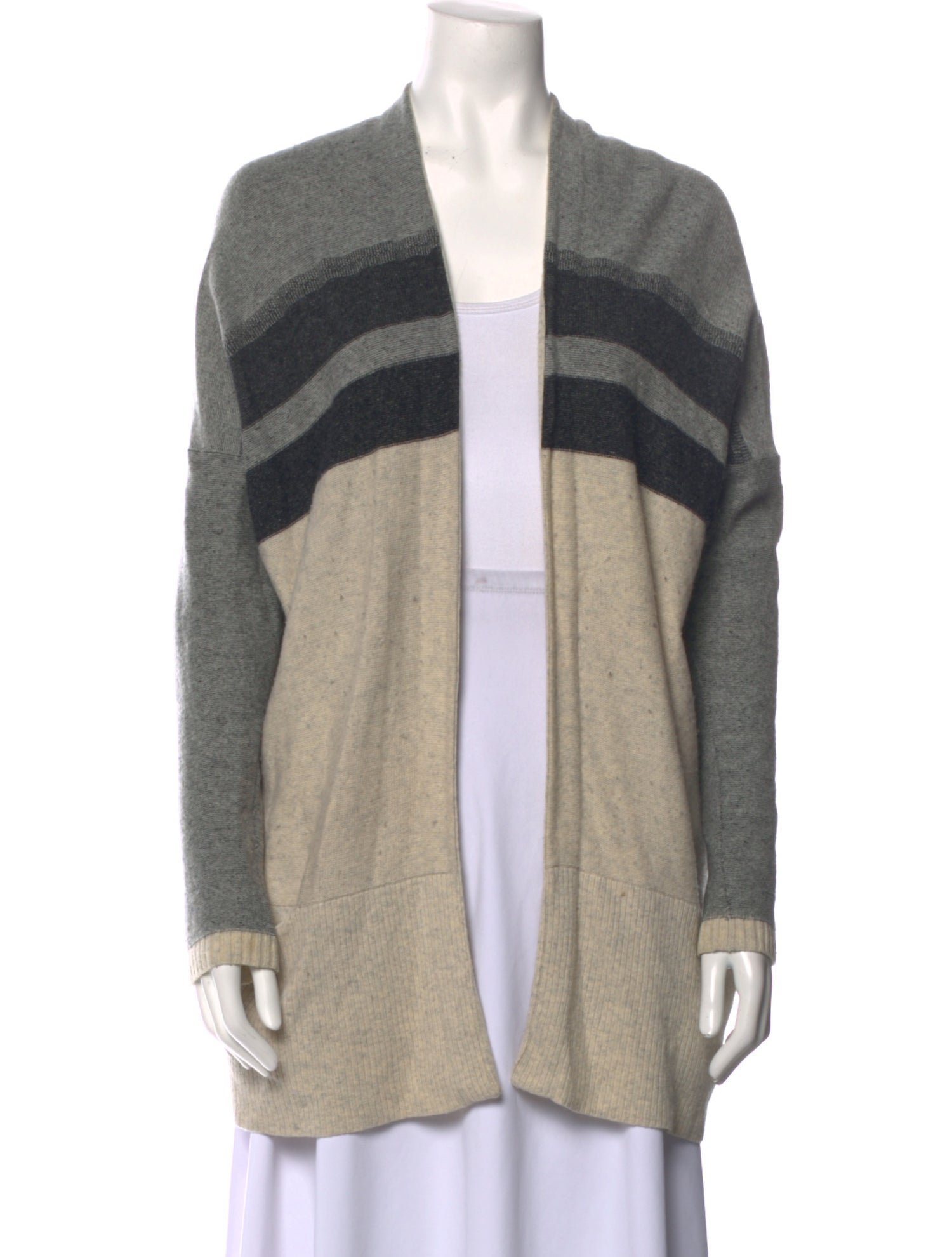 Vince Wool Colorblock Pattern Sweater