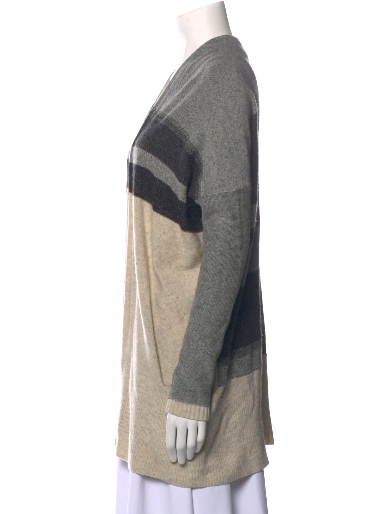 Vince Wool Colorblock Pattern Sweater