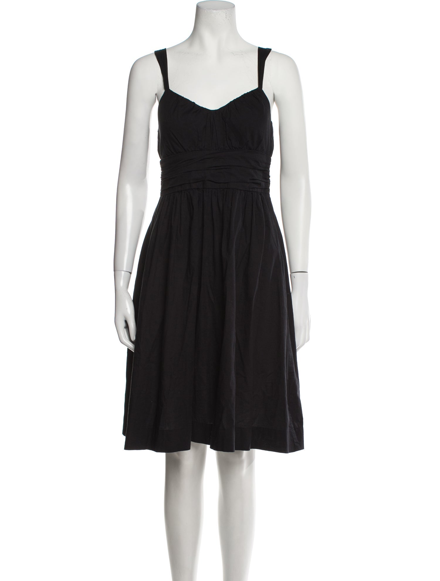 Vince Square Neckline Knee-Length Dress