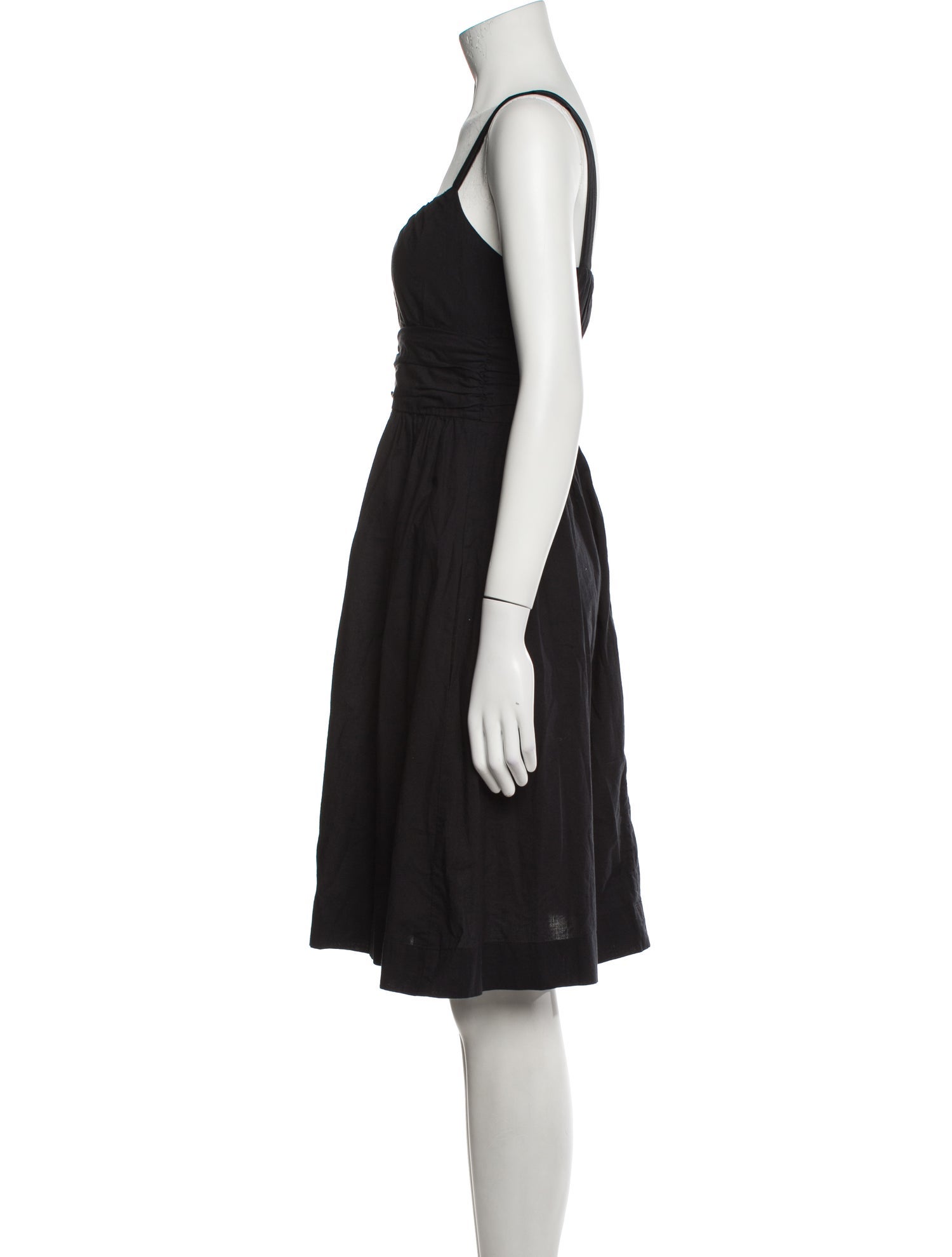 Vince Square Neckline Knee-Length Dress