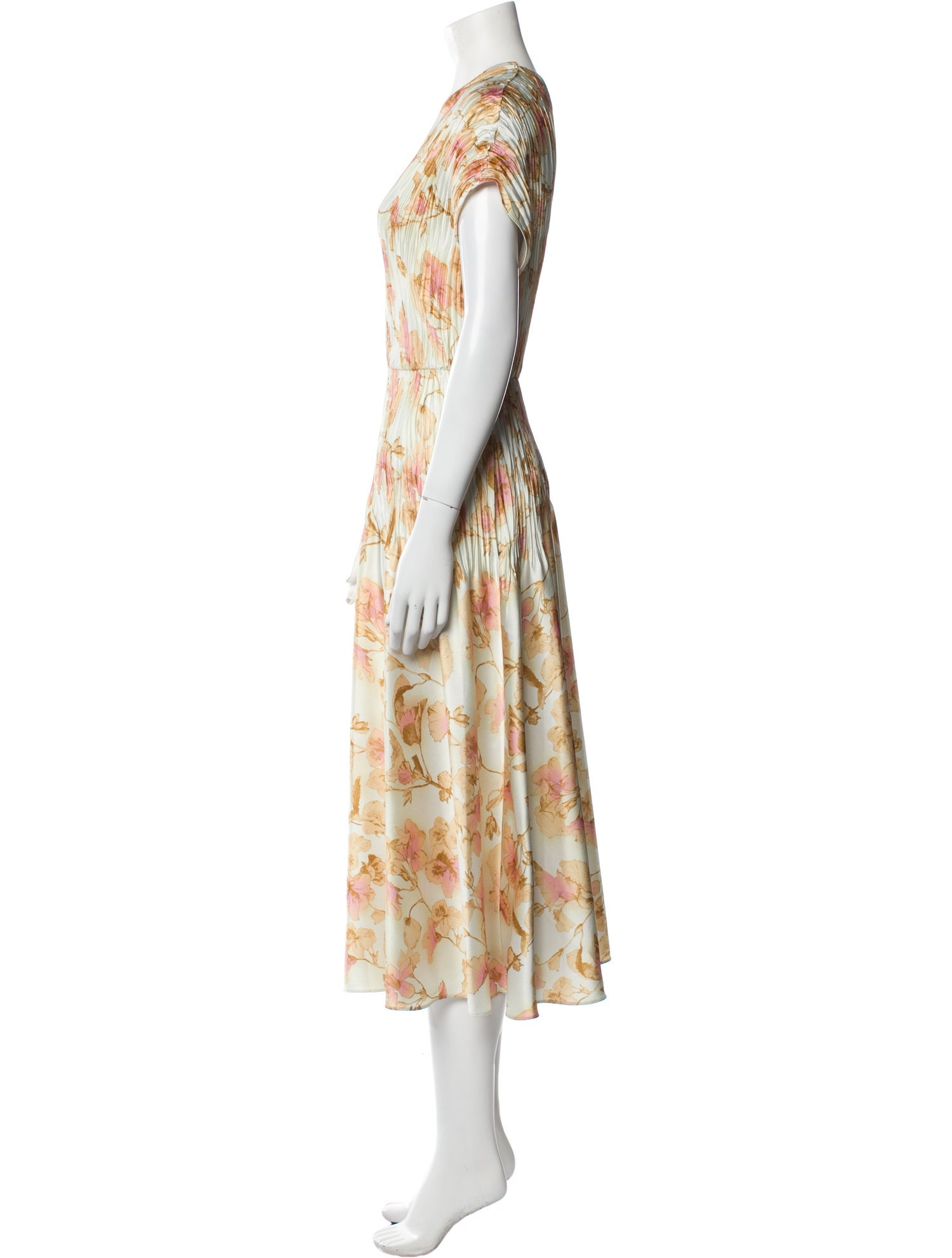 Vince Floral Print Long Dress
