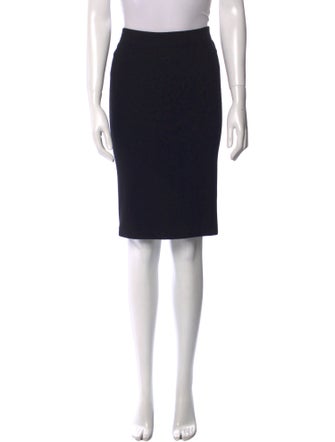 Vince Leather Trim Embellishment Knee-Length Skirt