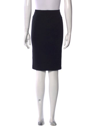 Vince Leather Trim Embellishment Knee-Length Skirt