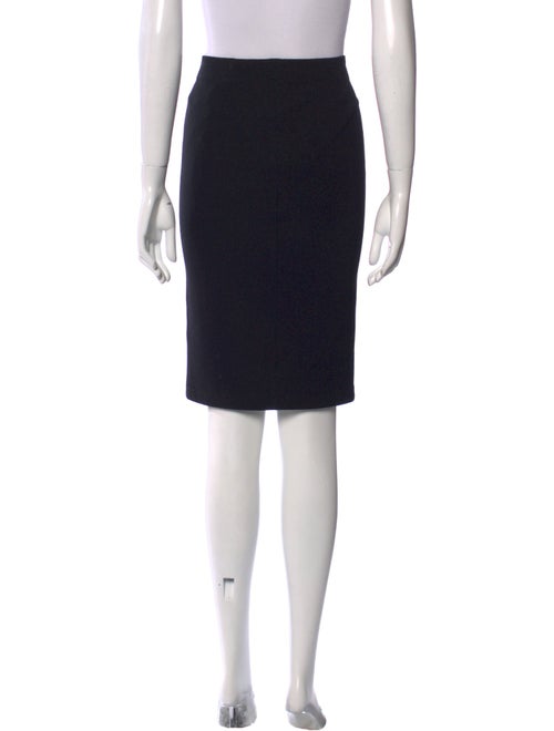 Vince Leather Trim Embellishment Knee-Length Skirt