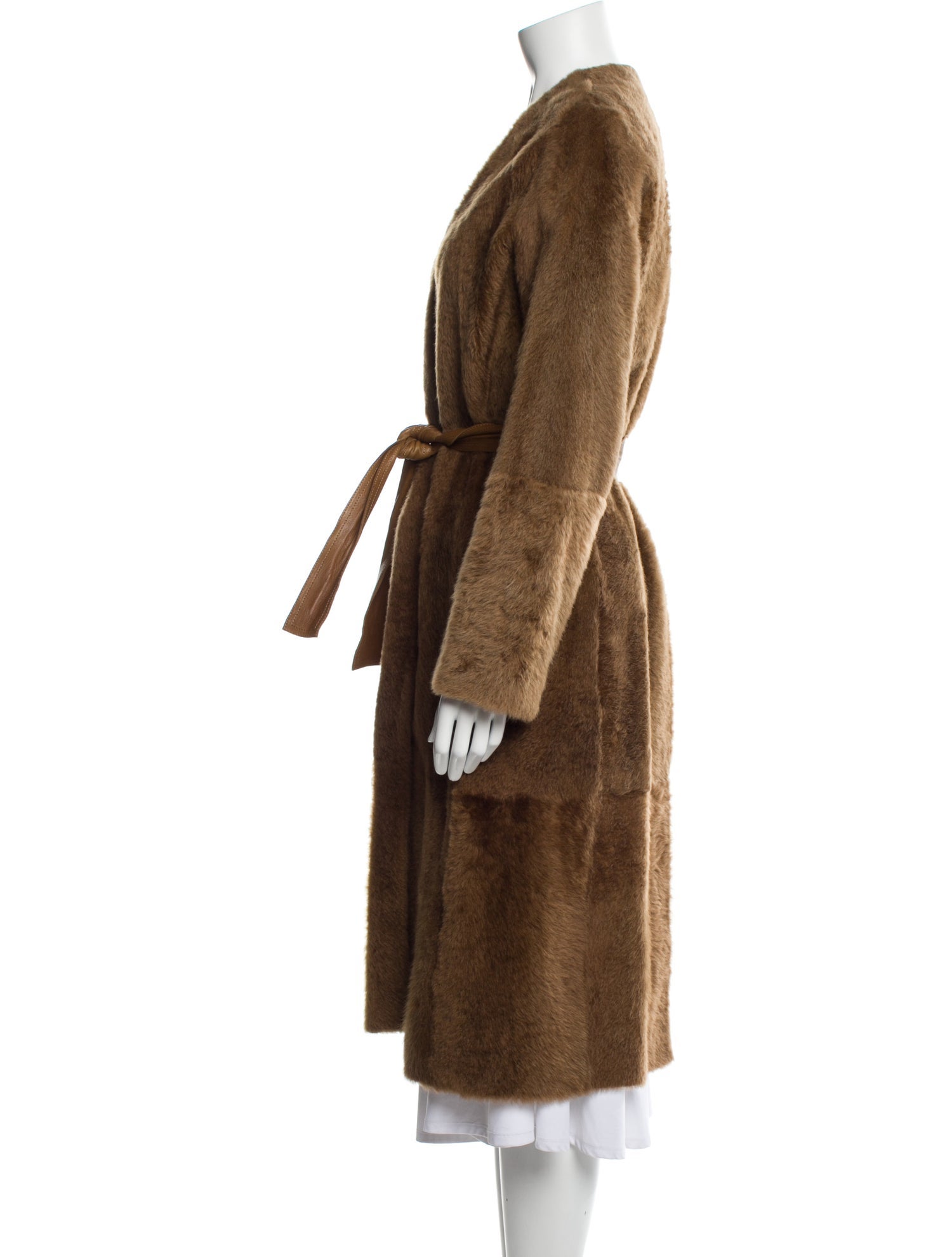 Wavy shearling coat Fur main image 1