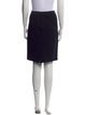 Vince Leather Trim Embellishment Knee-Length Skirt