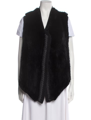 Vince Jackets Wool Fur Jacket XS