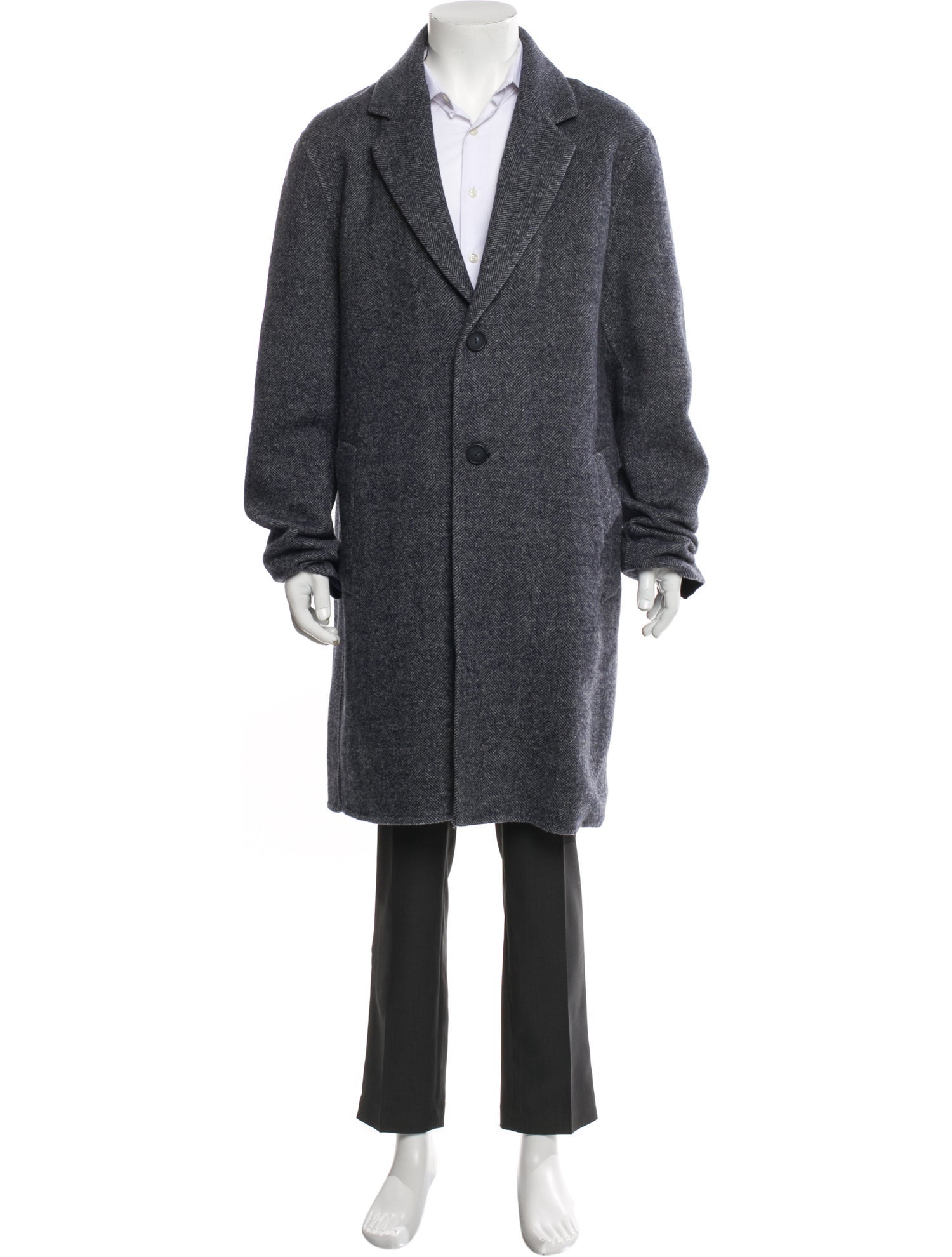 Vince Virgin Wool Tweed Pattern Overcoat w/ Tags