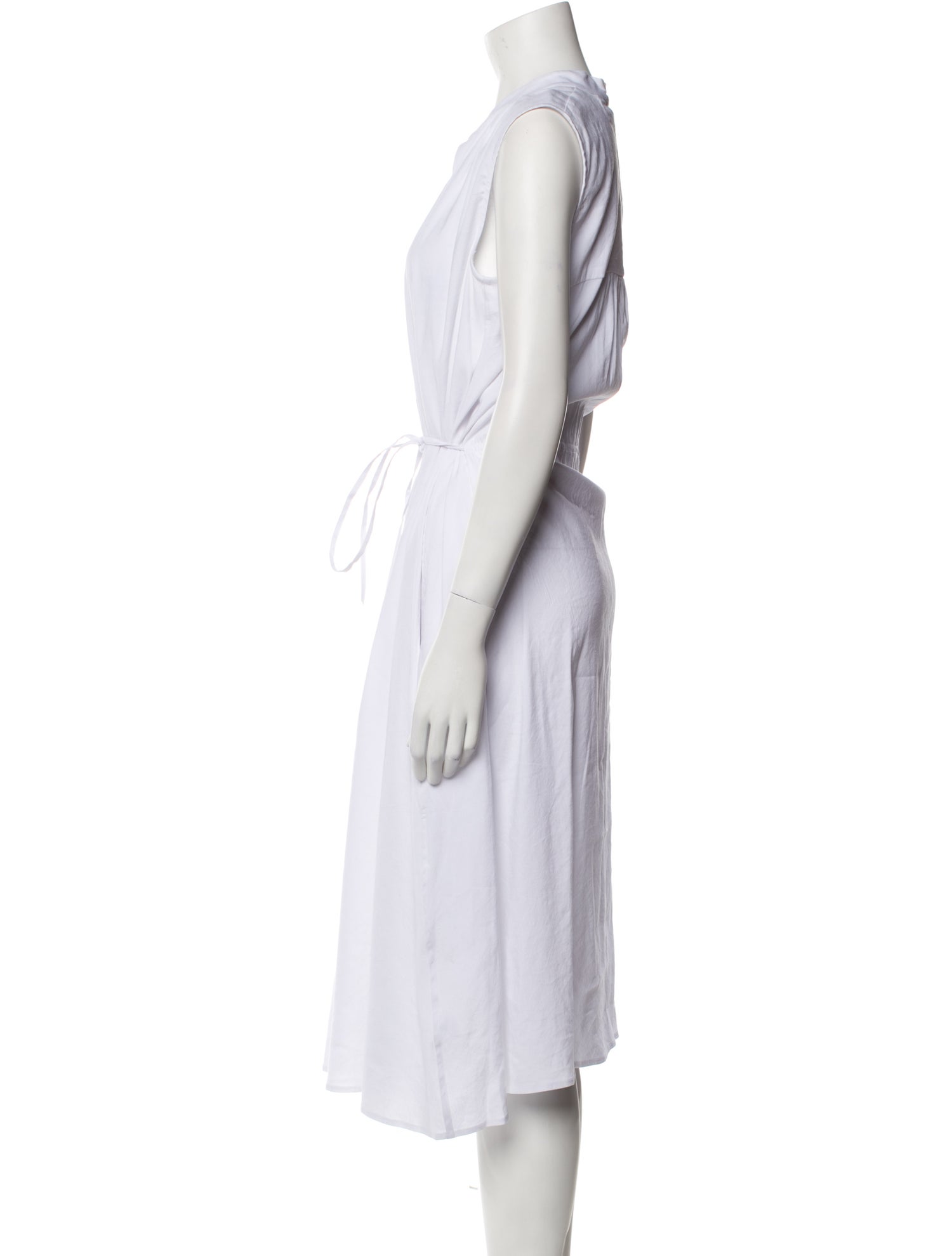 Vince V-Neck Midi Length Dress