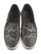 Vince Embossed Leather Animal Print Sneakers