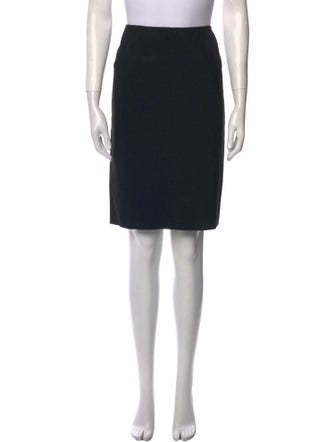 Vince Leather Trim Embellishment Knee-Length Skirt