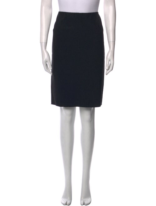 Vince Leather Trim Embellishment Knee-Length Skirt