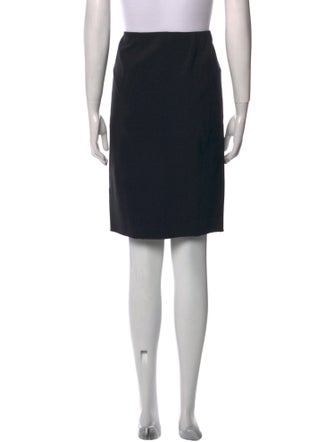 Vince Leather Trim Embellishment Knee-Length Skirt