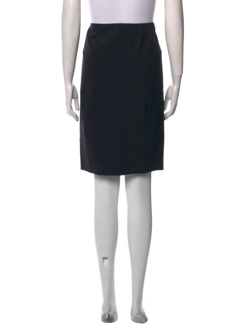 Vince Leather Trim Embellishment Knee-Length Skirt