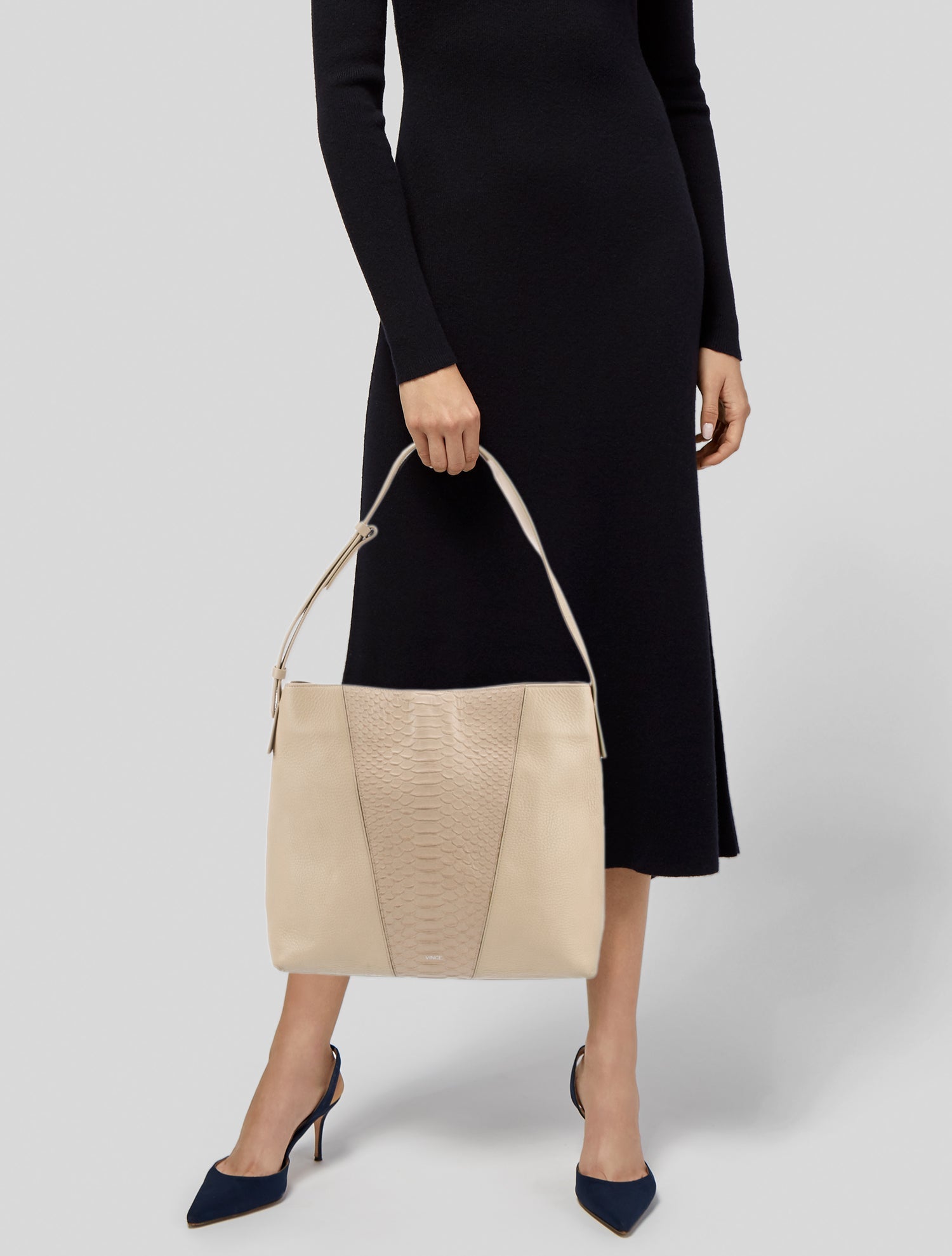 Vince Leather Shoulder Bag