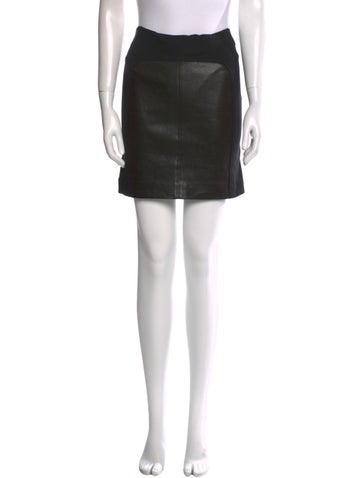 Vince Skirts Leather Mini Skirt US 0 | XS