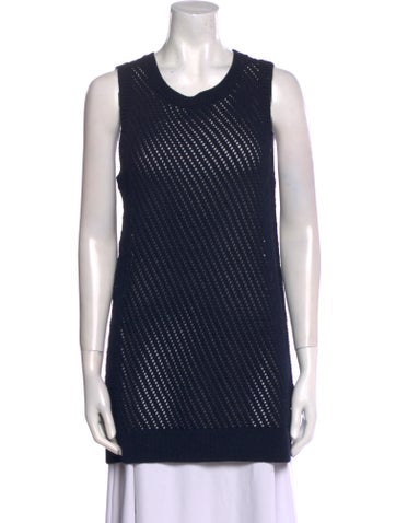 Vince Knitwear Striped Scoop Neck Sweater M