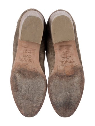 Vince Suede Animal Print Sock Boots