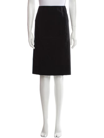 Vince Cutout Accent Knee-Length Skirt