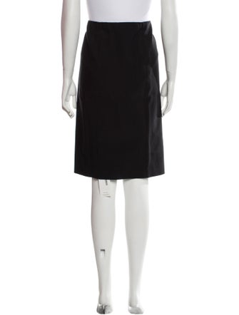 Vince Cutout Accent Knee-Length Skirt