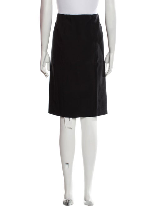 Vince Cutout Accent Knee-Length Skirt