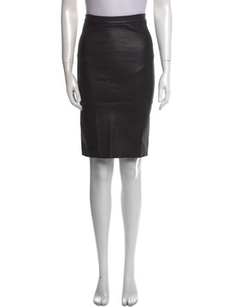 Vince Leather Knee-Length Skirt