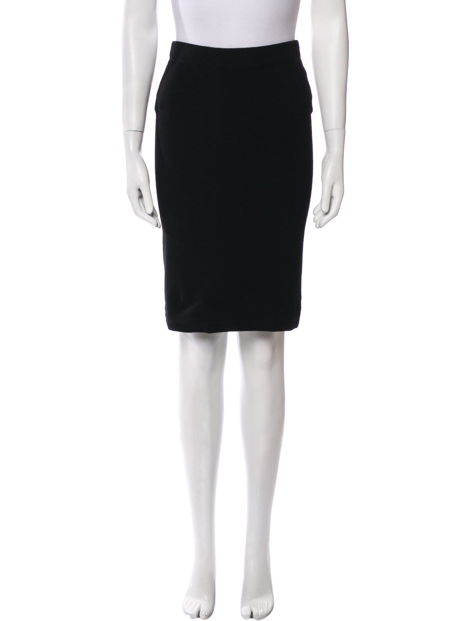 Vince Leather Trim Embellishment Knee-Length Skirt