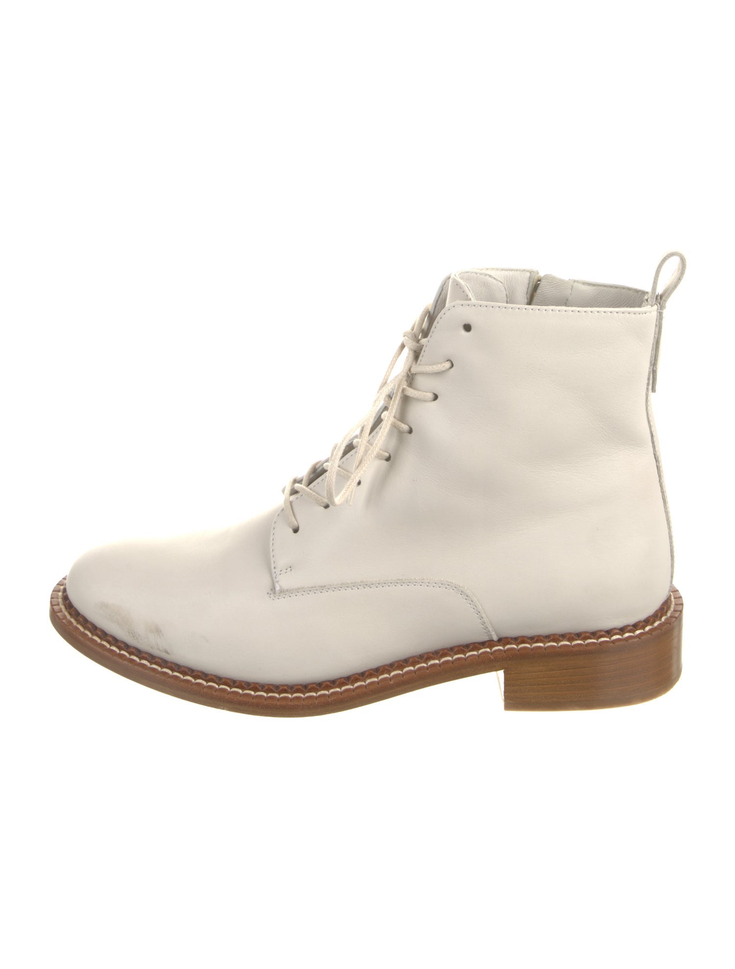 Vince Leather Combat Boots