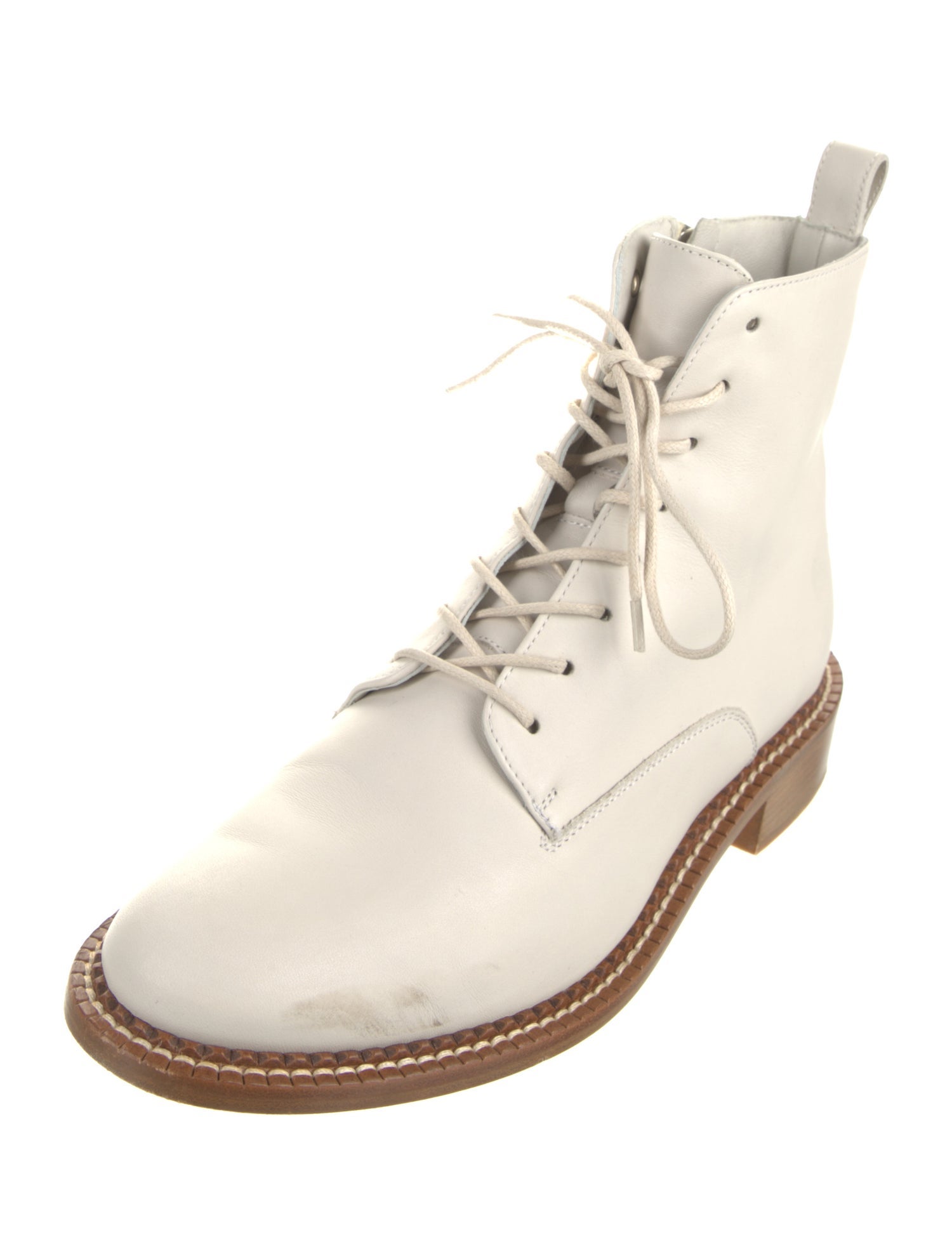 Vince Leather Combat Boots