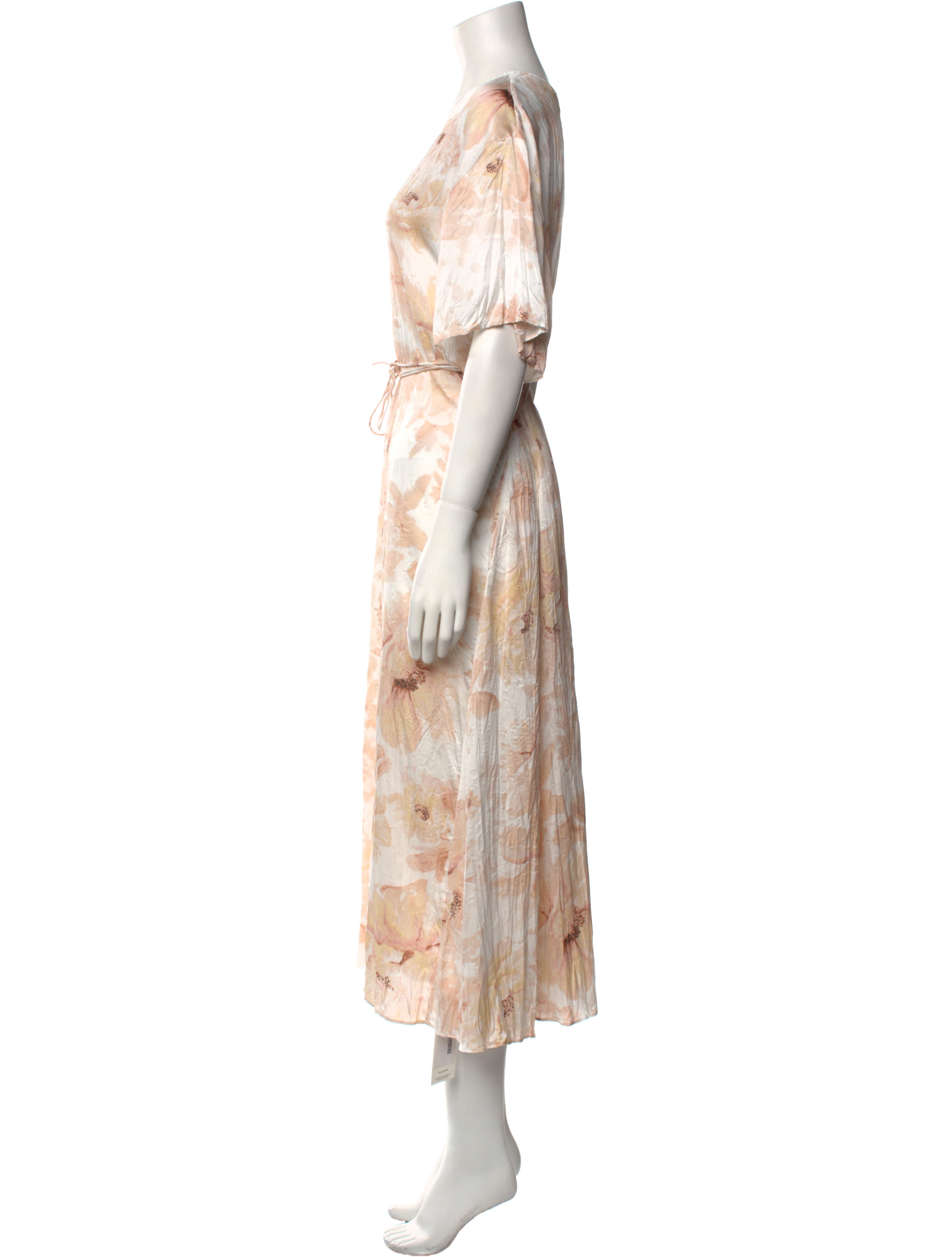 Vince Floral Print Long Dress