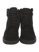 Vince Suede Faux Fur Trim Combat Boots