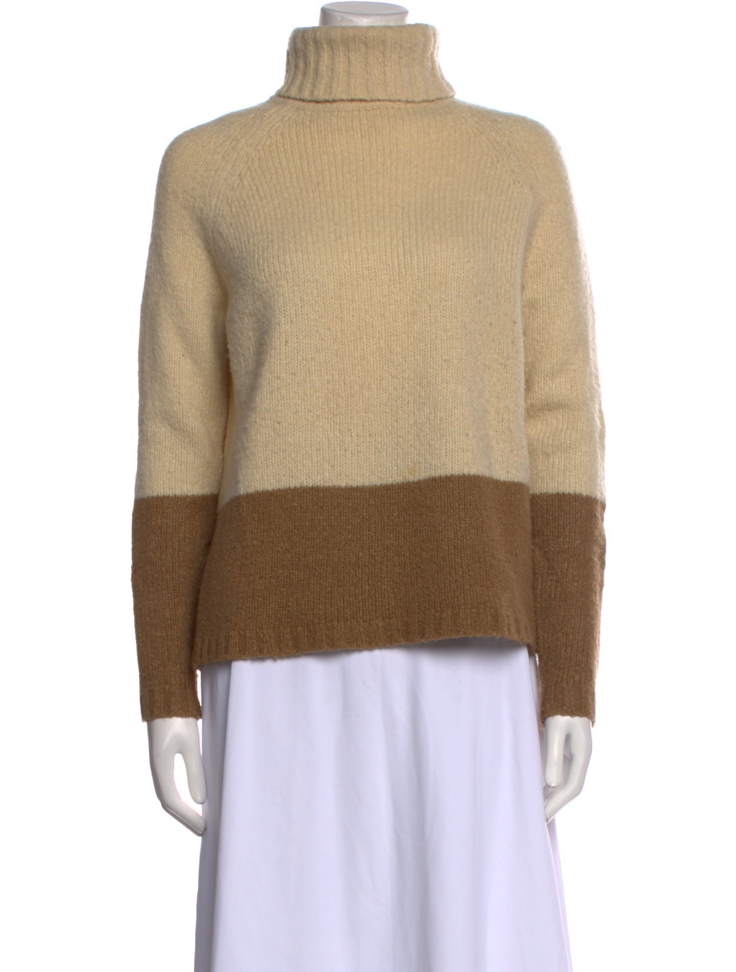 Vince Wool Colorblock Pattern Sweater