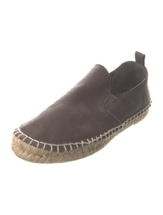 Vince Leather Whipstitch Trim Espadrilles