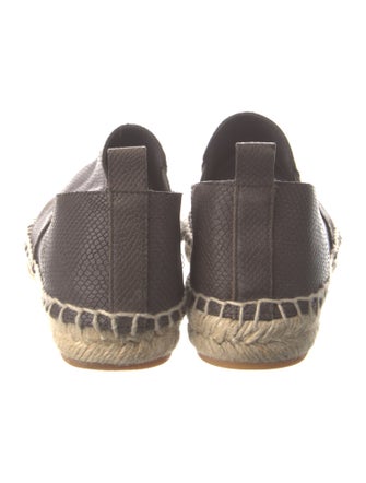 Vince Leather Whipstitch Trim Espadrilles