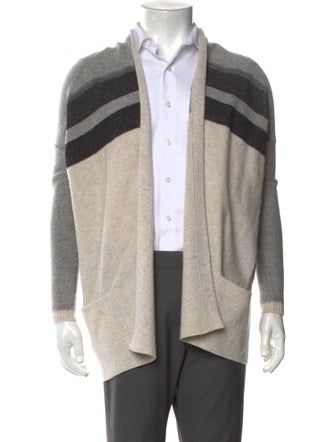 Vince Wool Striped Cardigan