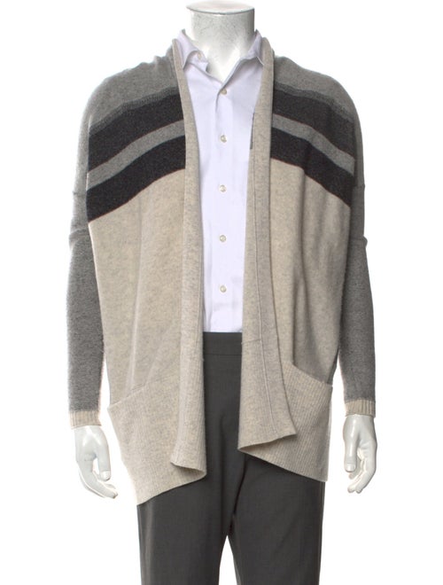 Vince Wool Striped Cardigan