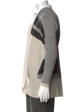 Vince Wool Striped Cardigan