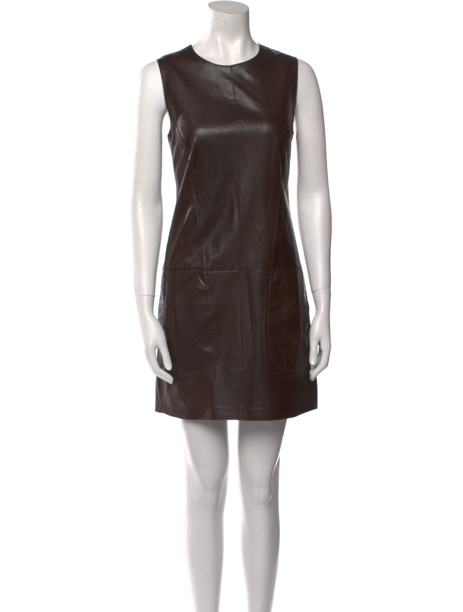 Vince Leather Mini Dress
