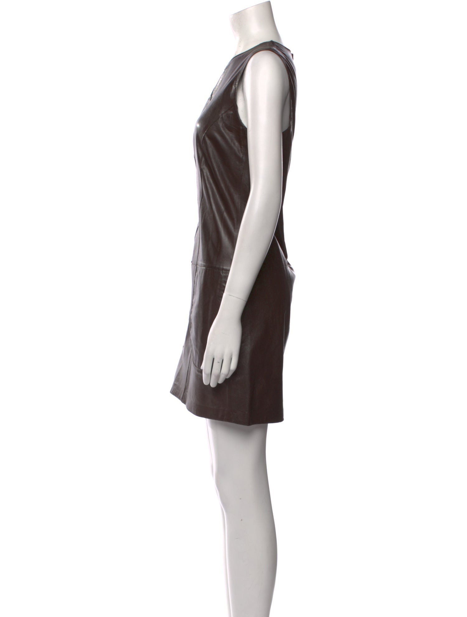 Vince Leather Mini Dress