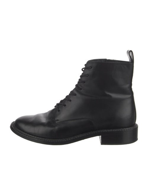 Vince Leather Combat Boots