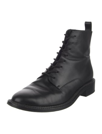Vince Leather Combat Boots