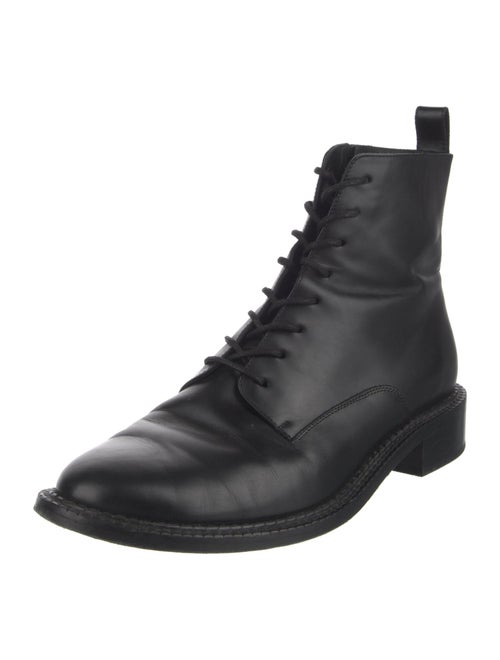 Vince Leather Combat Boots