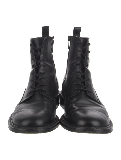 Vince Leather Combat Boots