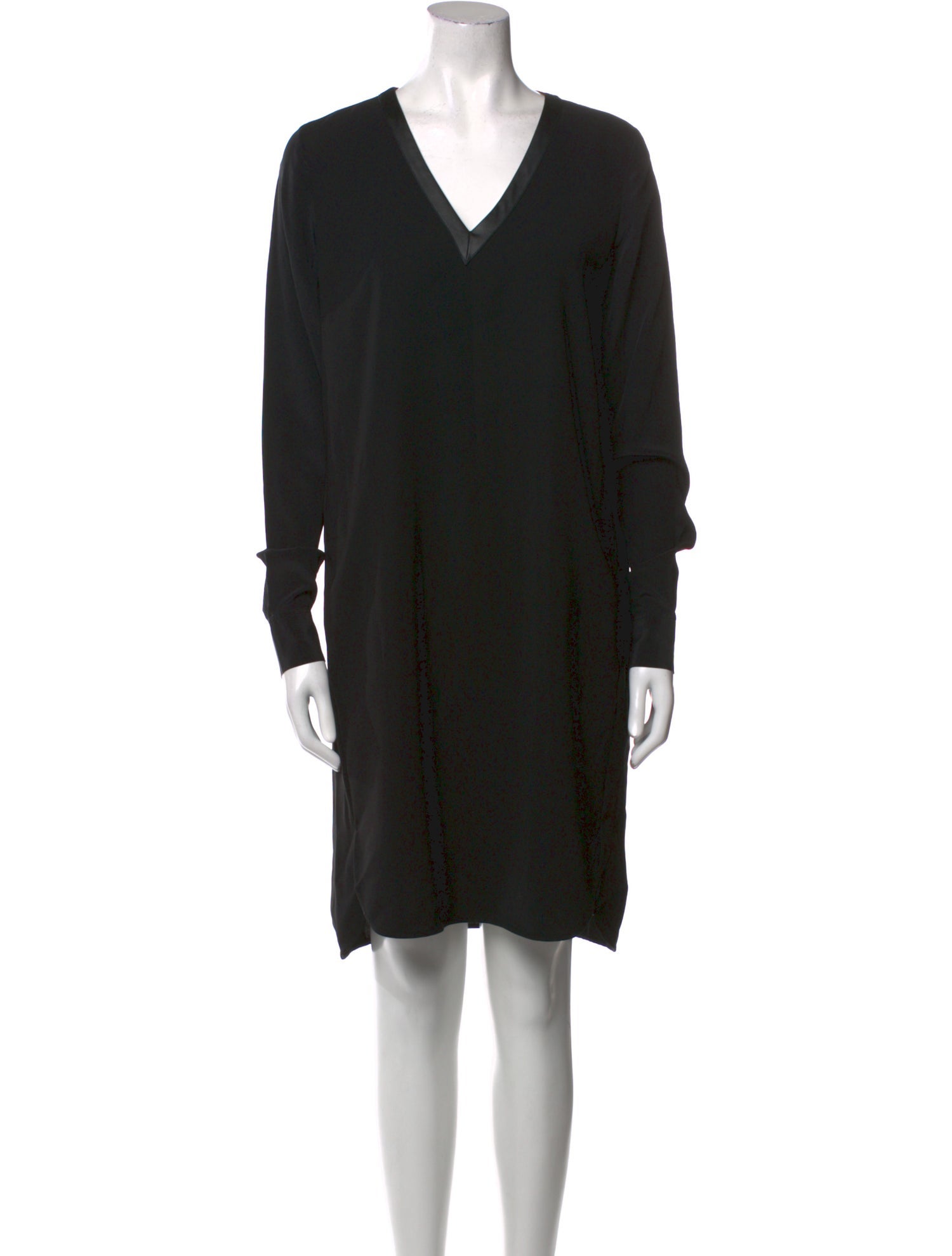 Vince V-Neck Knee-Length Dress