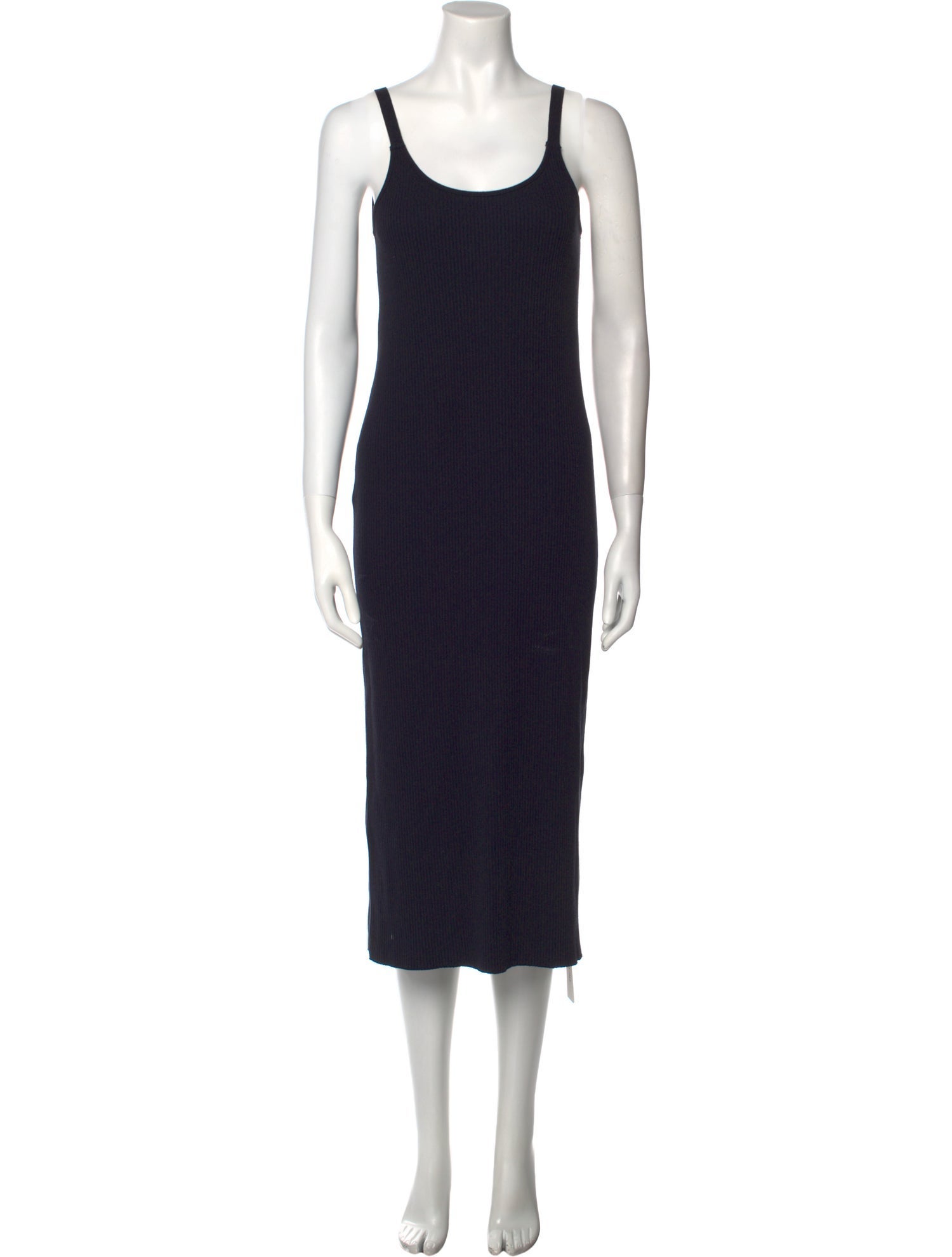 Vince Scoop Neck Midi Length Dress